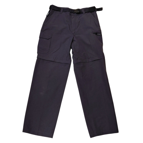 Men's Stylish Dark Grey Convertible Cargo Pants - Picture 1 of 11